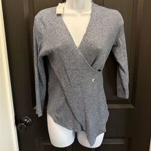 New York & Company Charcoal Knit Sweater